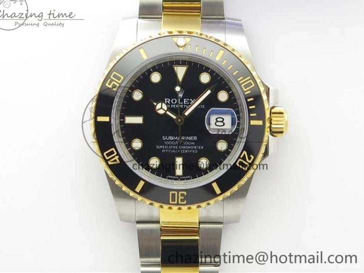 MiroTime 0309 Submariner 116613 LN Black Ceramic D1F 1:1 Best Edition Wrapped Gold SS Case and Bracelet A Lightweight 3186